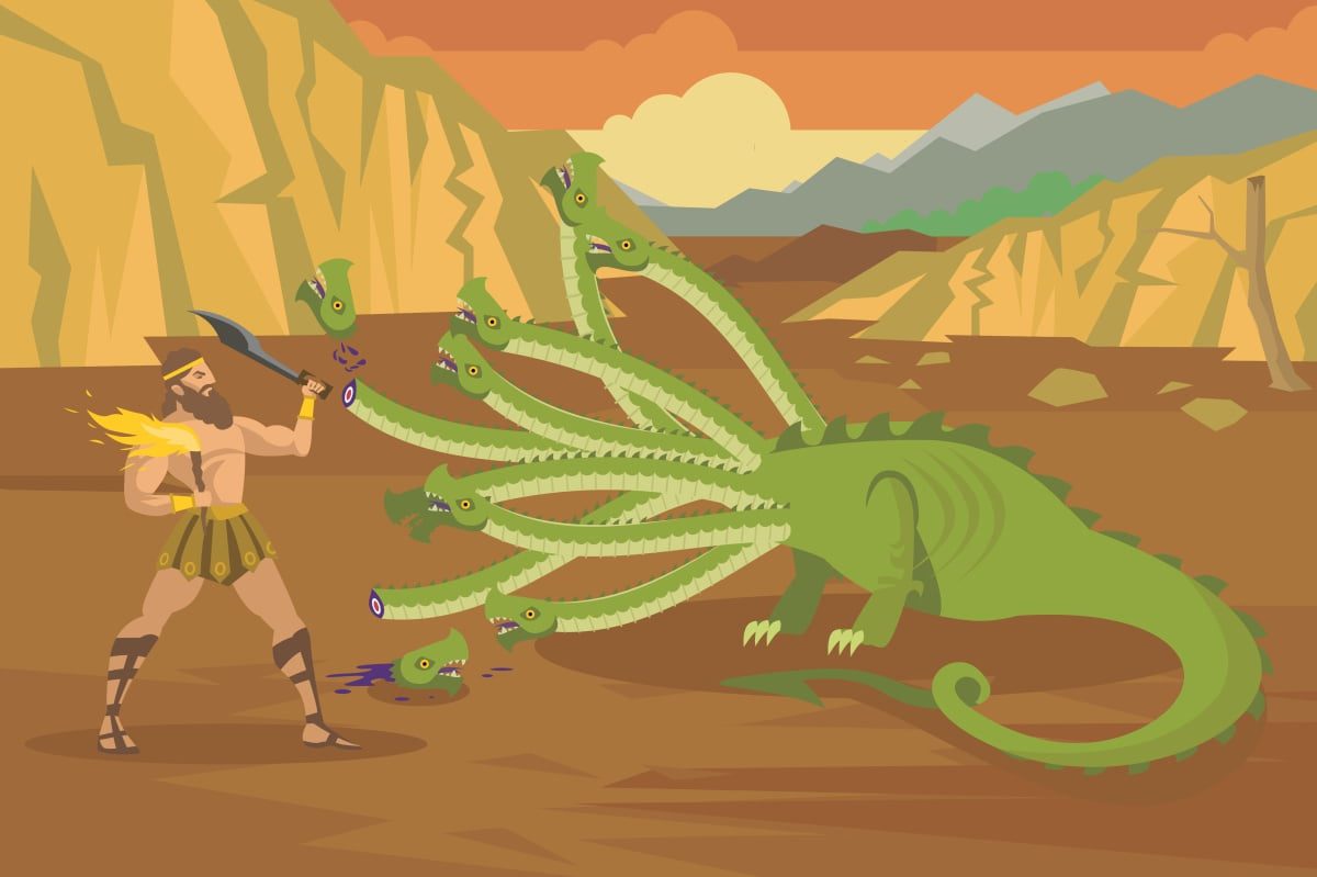 Mitologia grecka. Mit o Heraklesie, 12 prac Heraklesa