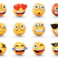 Emoji wyrażające różne emocje