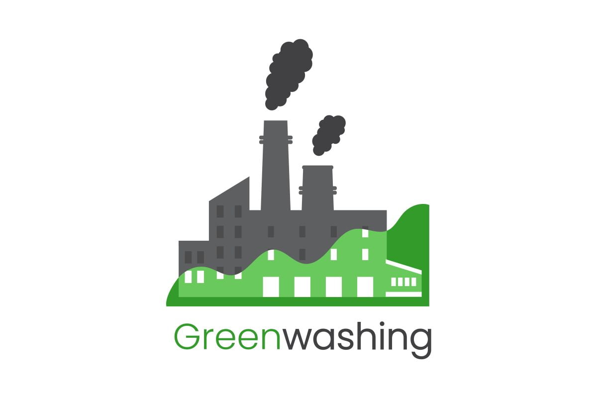 greenwashing, malowanie fabryki na zielono