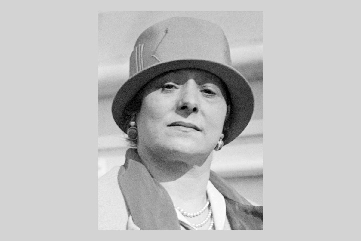 Helena Rubinstein - zdjęcie w kapeluszu